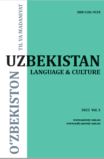 					View Vol. 3 No. 3 (2022): Uzbekistan: Language and Culture
				
