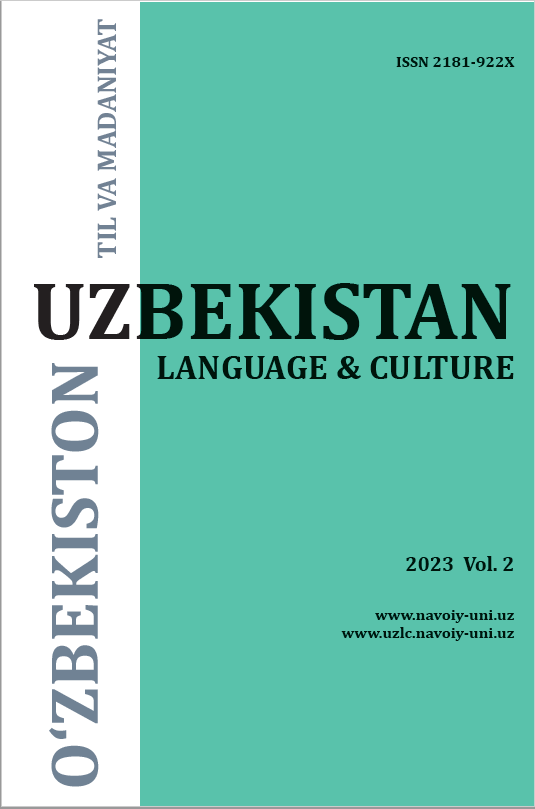 					View Vol. 2 No. 2 (2023): Uzbekistan: Language and Culture
				